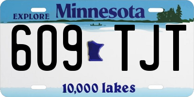 MN license plate 609TJT