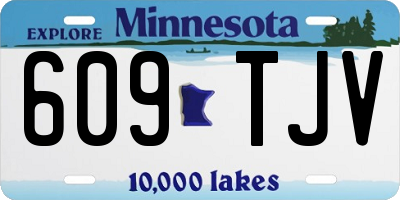 MN license plate 609TJV