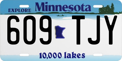MN license plate 609TJY