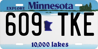MN license plate 609TKE