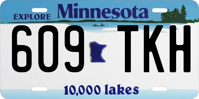 MN license plate 609TKH
