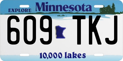 MN license plate 609TKJ