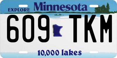 MN license plate 609TKM