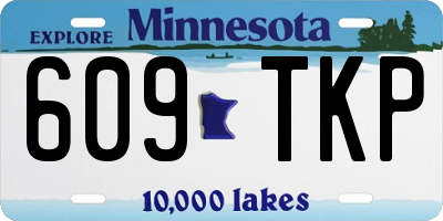 MN license plate 609TKP