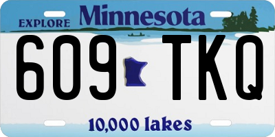 MN license plate 609TKQ
