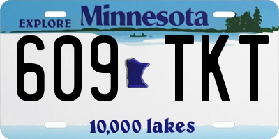 MN license plate 609TKT