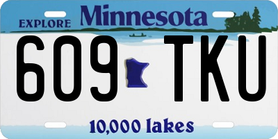 MN license plate 609TKU