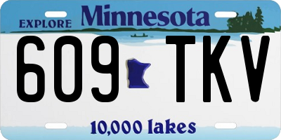 MN license plate 609TKV