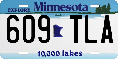 MN license plate 609TLA
