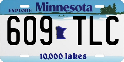 MN license plate 609TLC