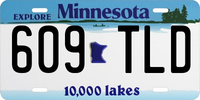 MN license plate 609TLD