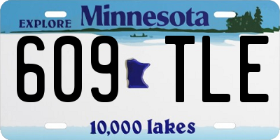 MN license plate 609TLE