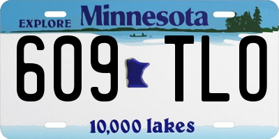 MN license plate 609TLO