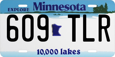 MN license plate 609TLR