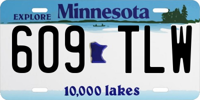 MN license plate 609TLW
