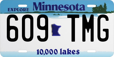 MN license plate 609TMG