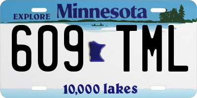 MN license plate 609TML