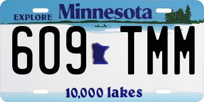 MN license plate 609TMM