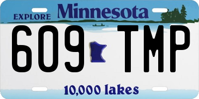 MN license plate 609TMP