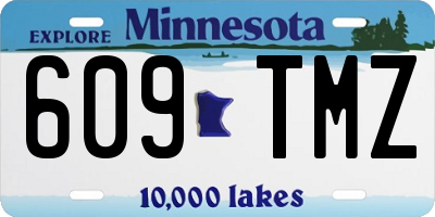 MN license plate 609TMZ