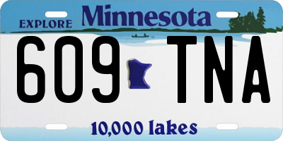 MN license plate 609TNA
