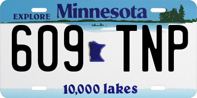 MN license plate 609TNP