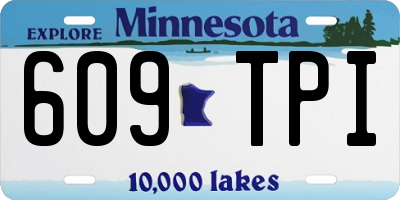 MN license plate 609TPI