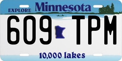 MN license plate 609TPM