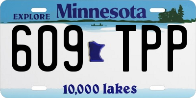 MN license plate 609TPP