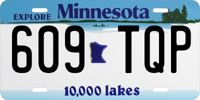 MN license plate 609TQP