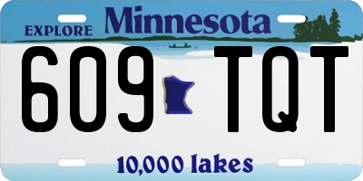 MN license plate 609TQT