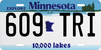 MN license plate 609TRI