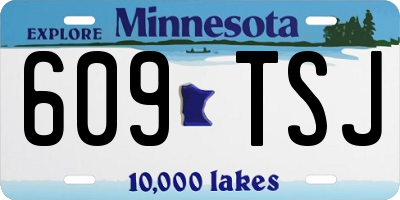 MN license plate 609TSJ