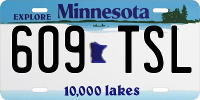MN license plate 609TSL