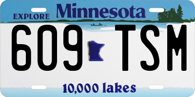 MN license plate 609TSM