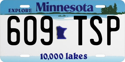 MN license plate 609TSP