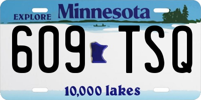 MN license plate 609TSQ