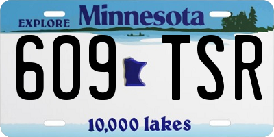 MN license plate 609TSR