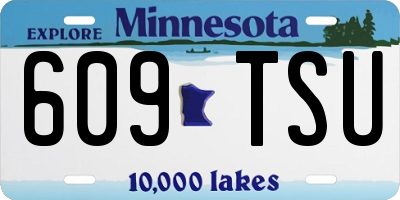 MN license plate 609TSU