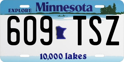 MN license plate 609TSZ