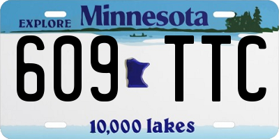 MN license plate 609TTC