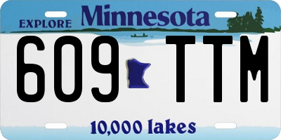 MN license plate 609TTM