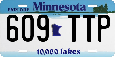 MN license plate 609TTP