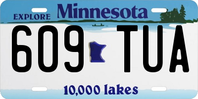 MN license plate 609TUA