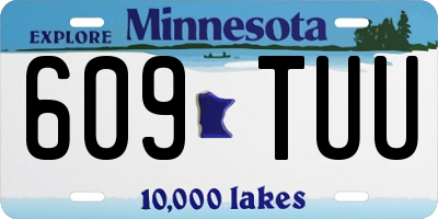MN license plate 609TUU