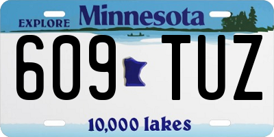 MN license plate 609TUZ