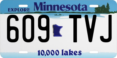 MN license plate 609TVJ
