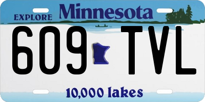 MN license plate 609TVL
