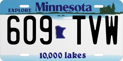 MN license plate 609TVW