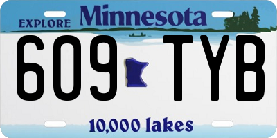 MN license plate 609TYB